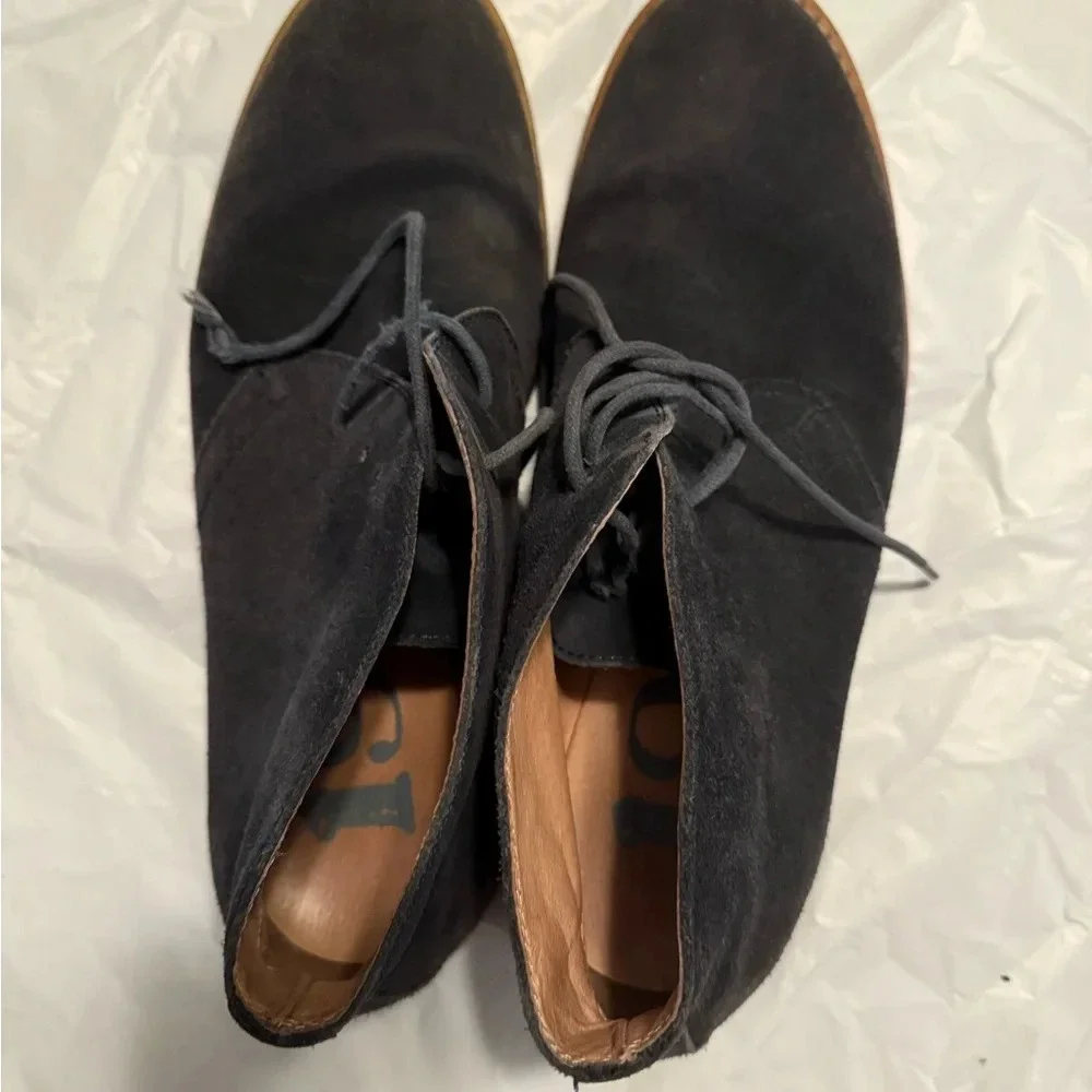 1901 Blue Men’s Leather Suede Shoes Size 10.5